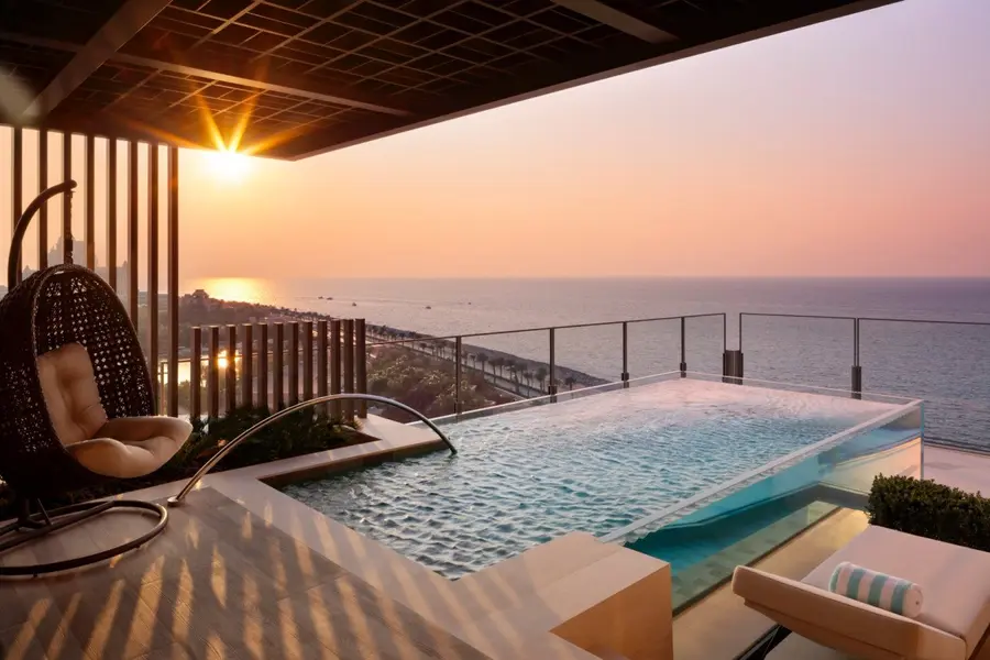 atlantistheroyal-skypoolvilla-terrace-sunset_edit