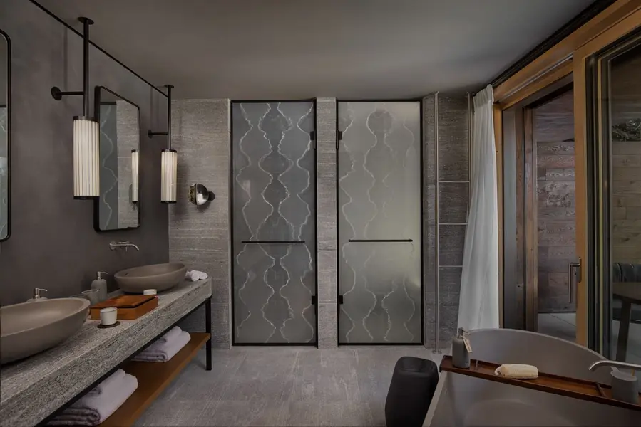 Six Senses Crans-Montana Three Bedroom Suite Bathroom ©Six Senses Hotels Resorts & Spas