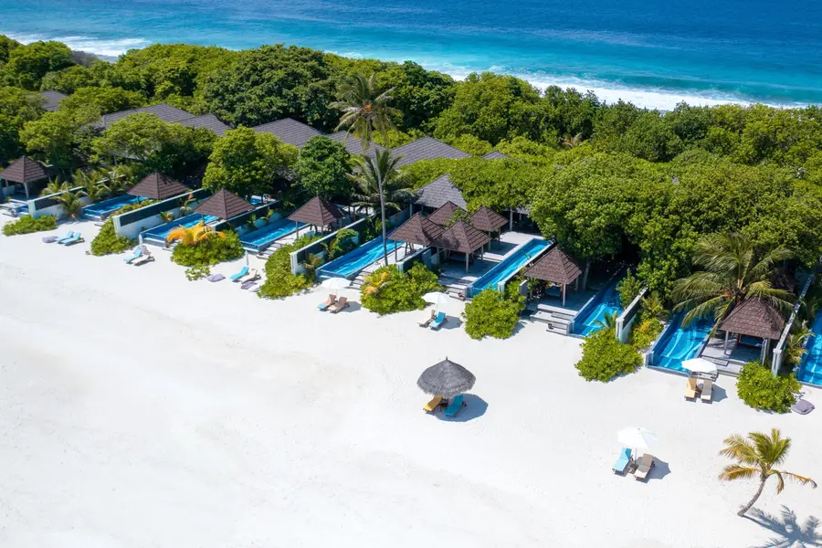 ATMOSPHERE KANIFUSHI MALDIVES - KANIFUSHI RESIDENCE - AERIAL BEACH VIEW - 09_2023