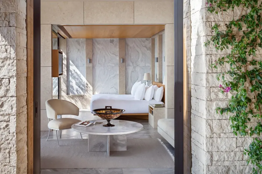 Amanzoe, Greece - Accommodation, Pavilion, Bedroom_7831_edit