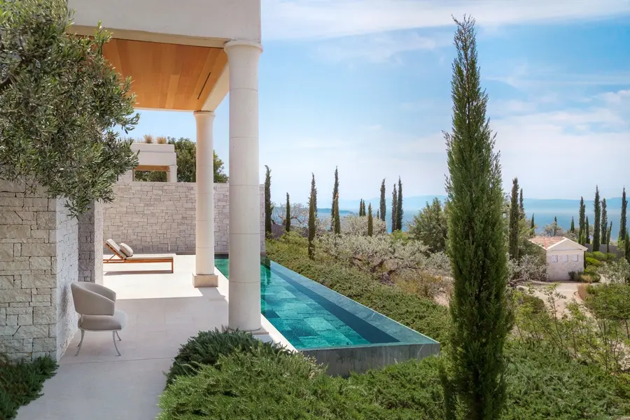 Amanzoe, Greece - Accommodation, Deluxe Pool Pavilion, Pool_7820_edit