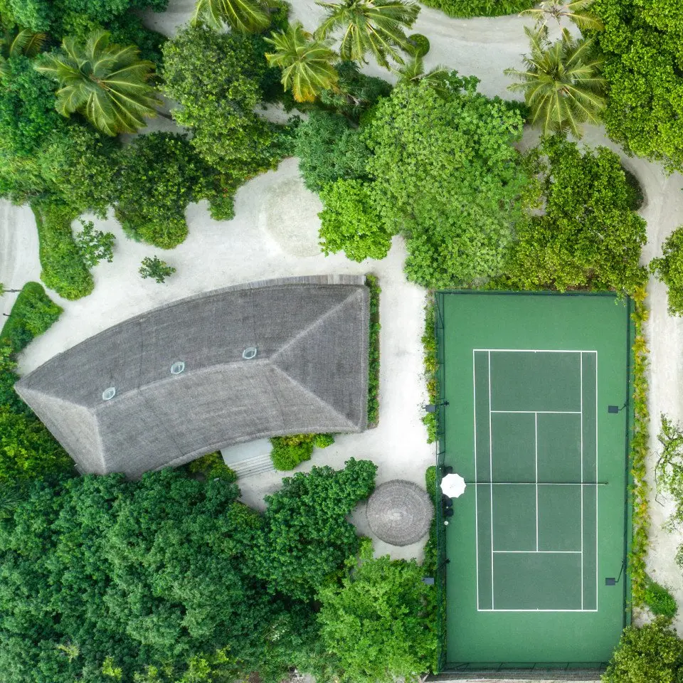 TENNIS COURT AERIAL