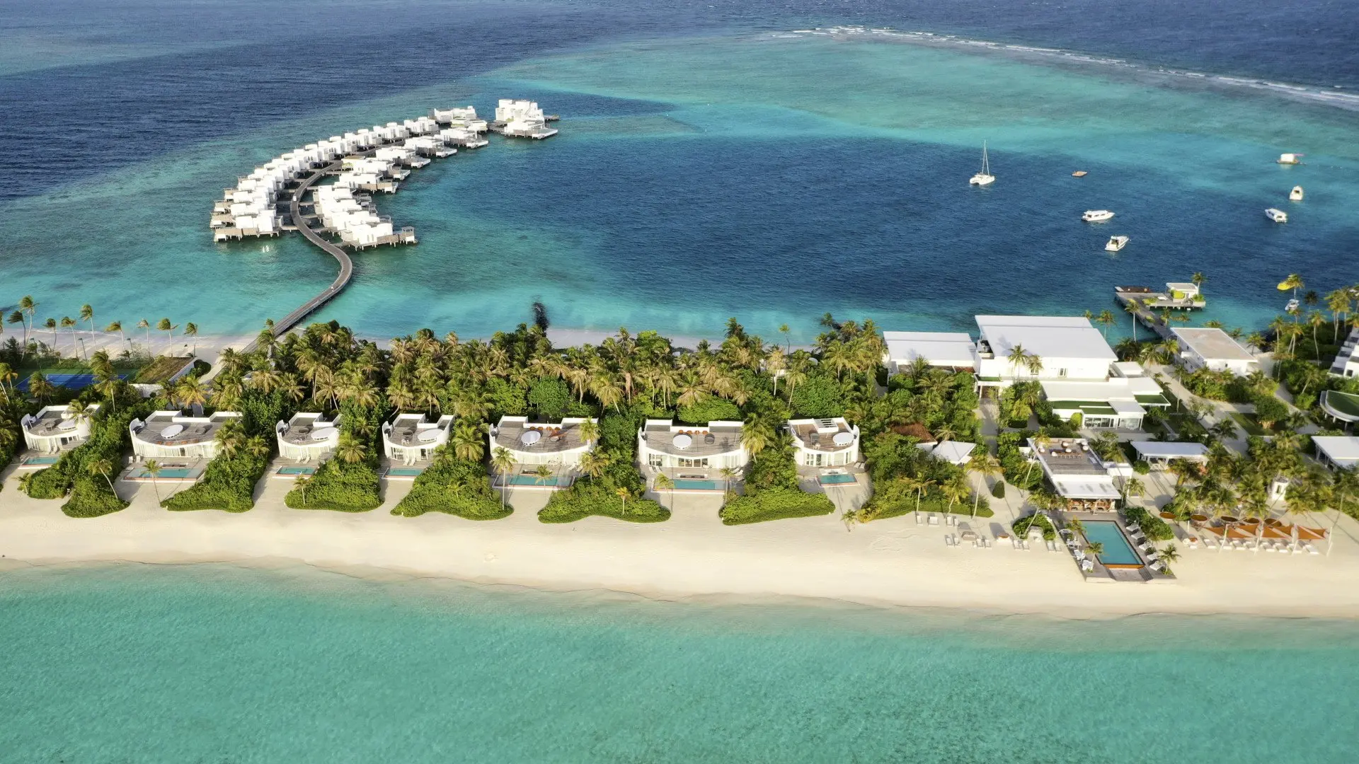 Jumeirah Maldives - Aerial shot