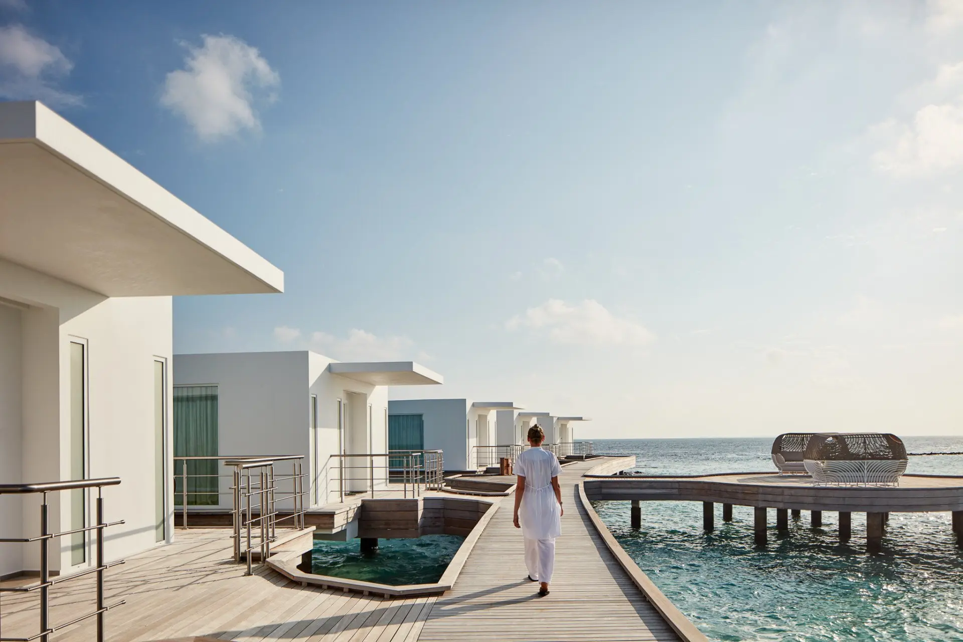 Jumeirah Maldives - Talise Spa - Woman Walking