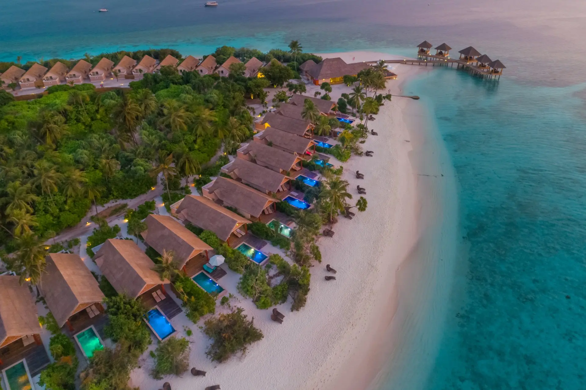 Beach Villas with Pool_aerial