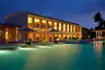 Hadahaa - Main Pool & Dining Room after sunset (0601)