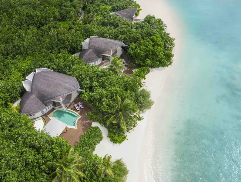 Beach Pool Villa Sunrise - Elevated View - Group