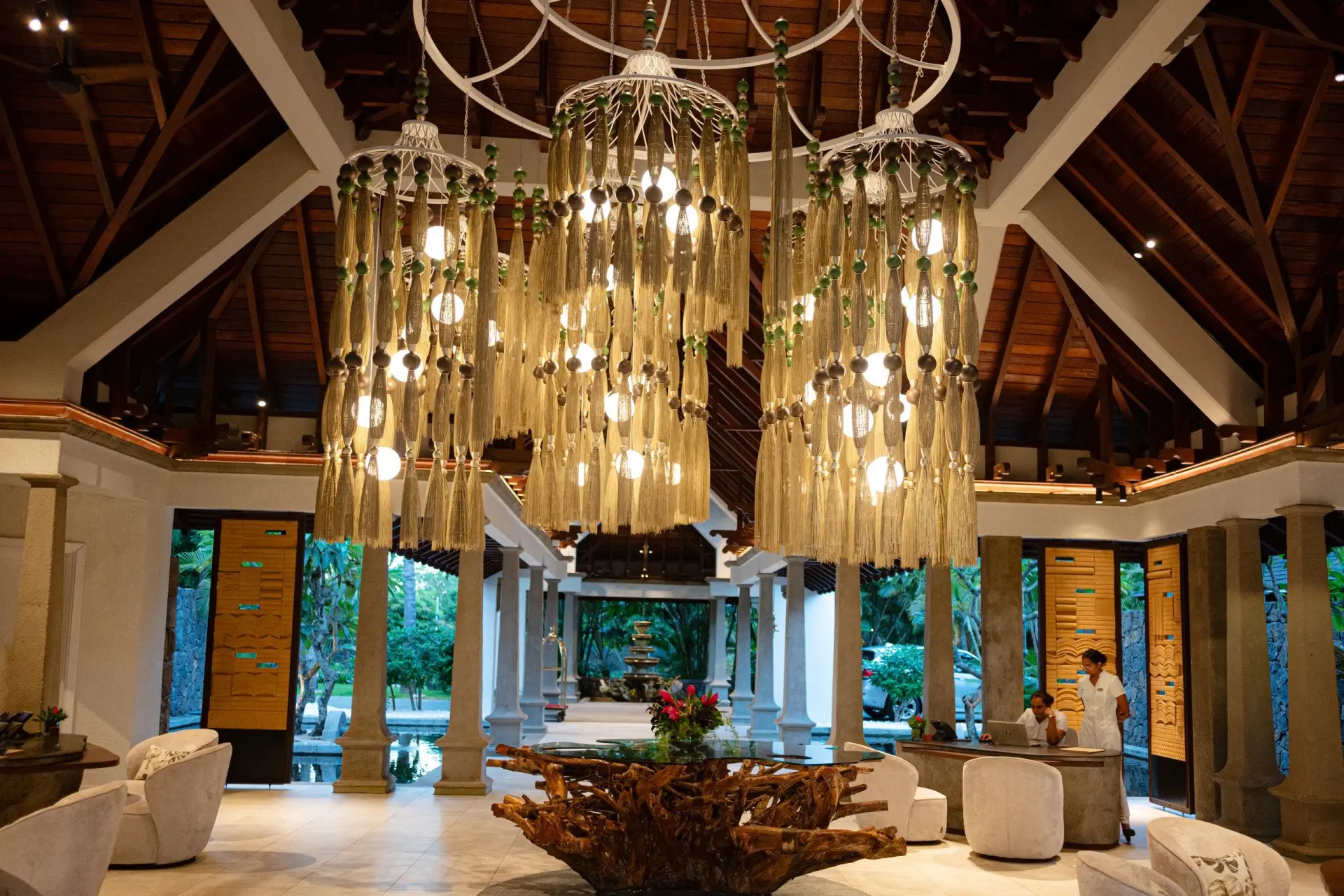 Main lobby chandelier