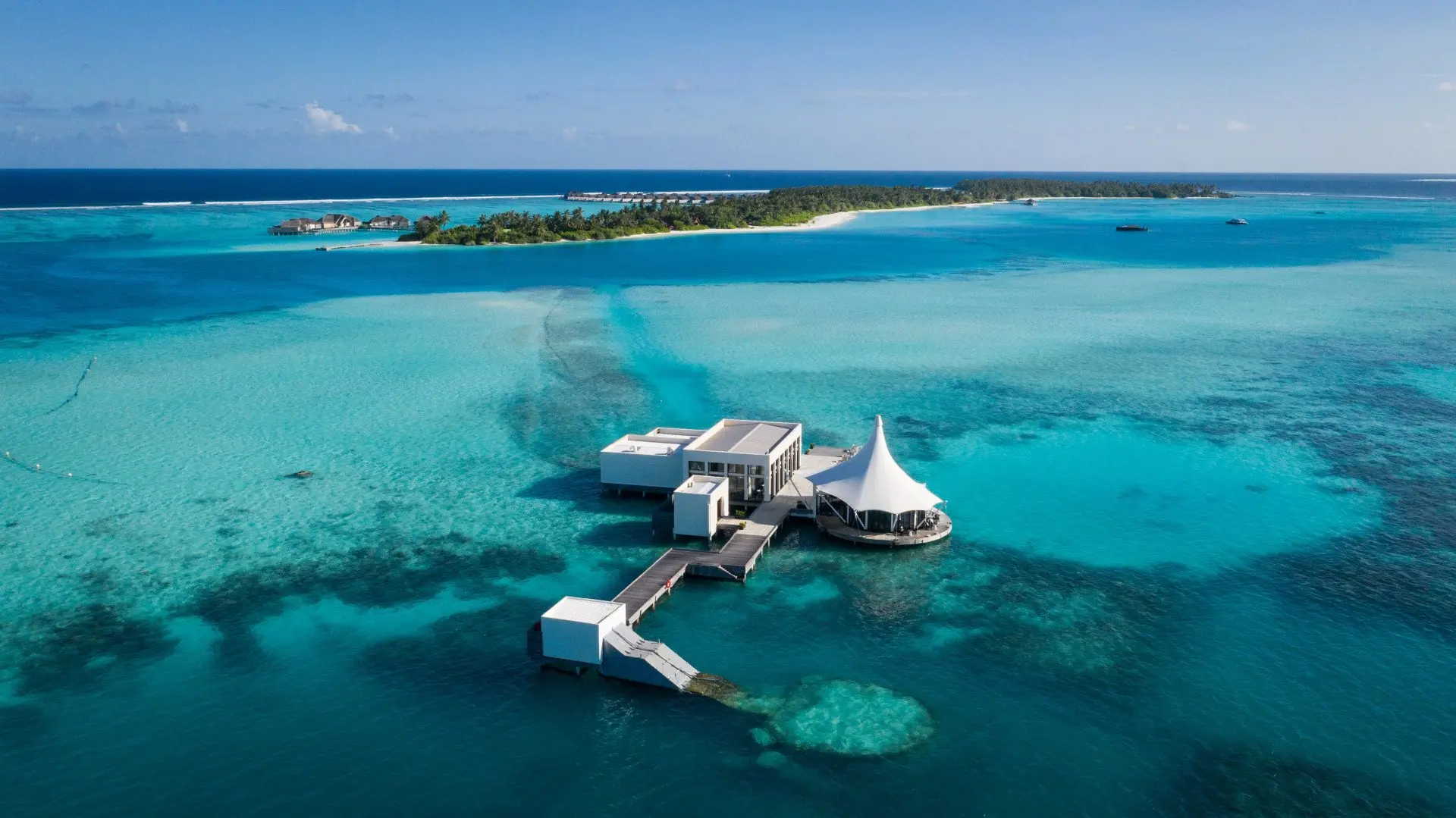 Edge Overwater Restaurant - Aerial View_Niyama Private Islandsjpg