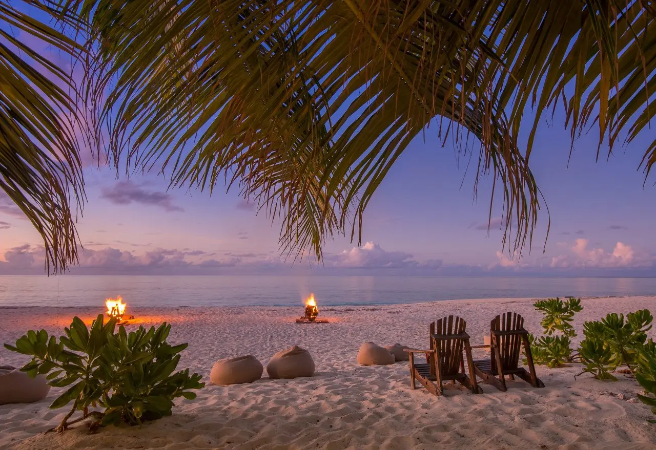 Denis-Private-Island_La-Pirgue-Creole-Night-beach-Setting