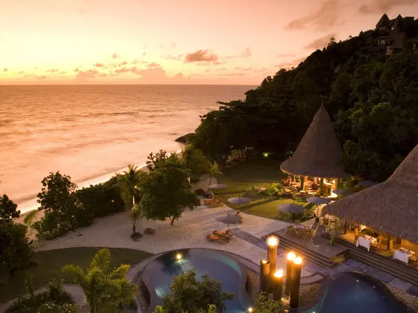 Maia Luxury Resort and Spa - All Day Dining Area Sunset