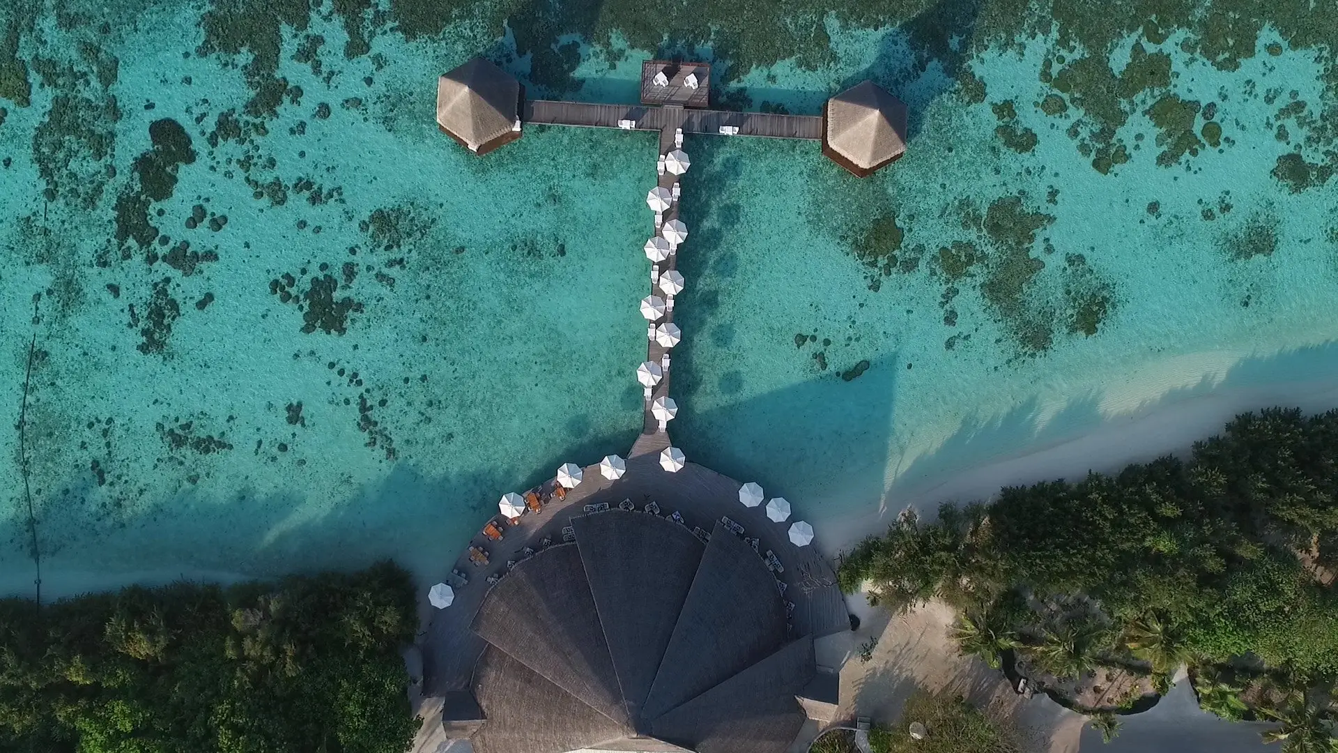 Hideaway Maldives dining matheefaru aerial