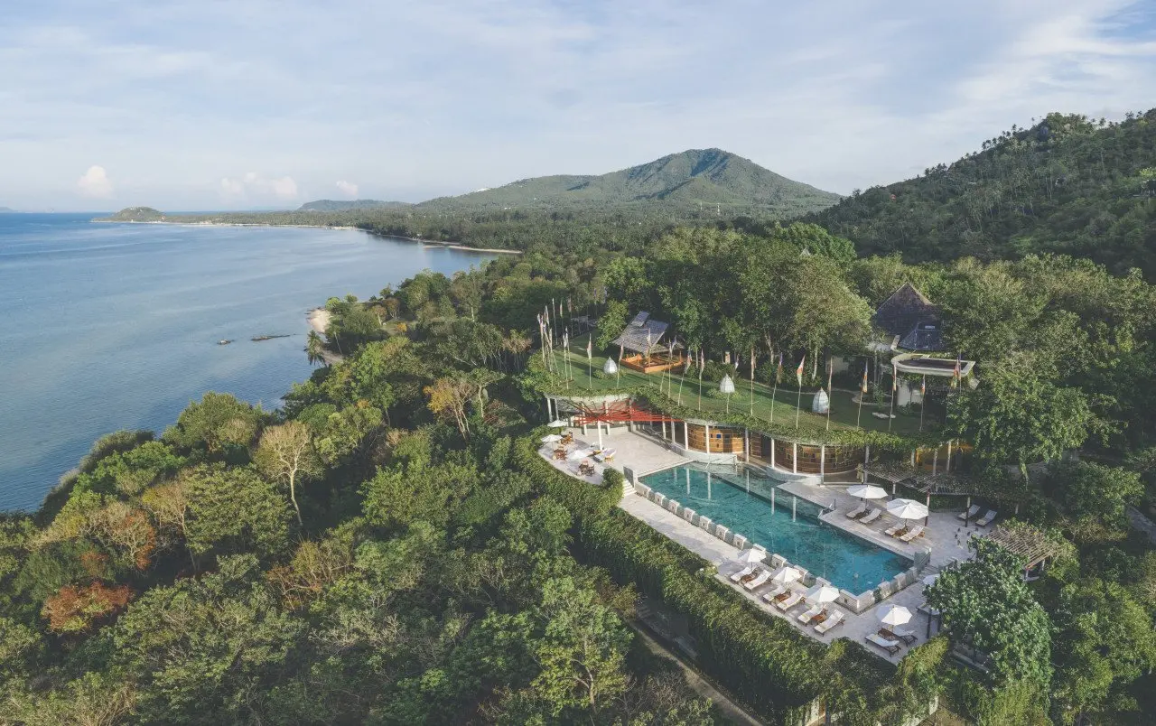 Kamalaya Koh Samui_ Aerial Lap Pool 01