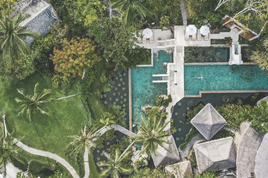 Leisure Pool Aerial View