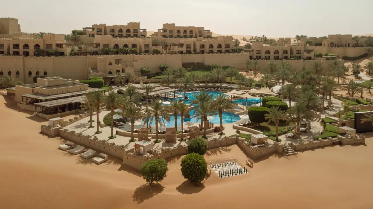 Qasr_Al_Sarab_Desert_Resort_by_Anantara_Exterior_Aerial_Resort_And_Pool