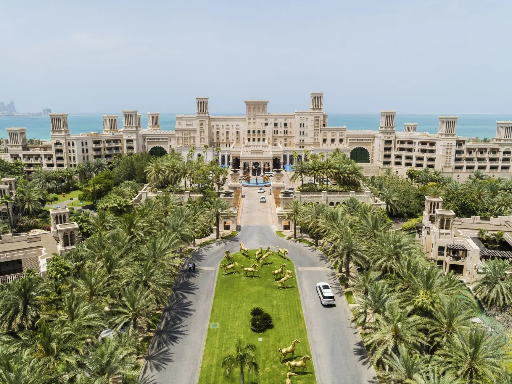 Jumeirah Al Qasr - Entrance - Aerial - Drone    