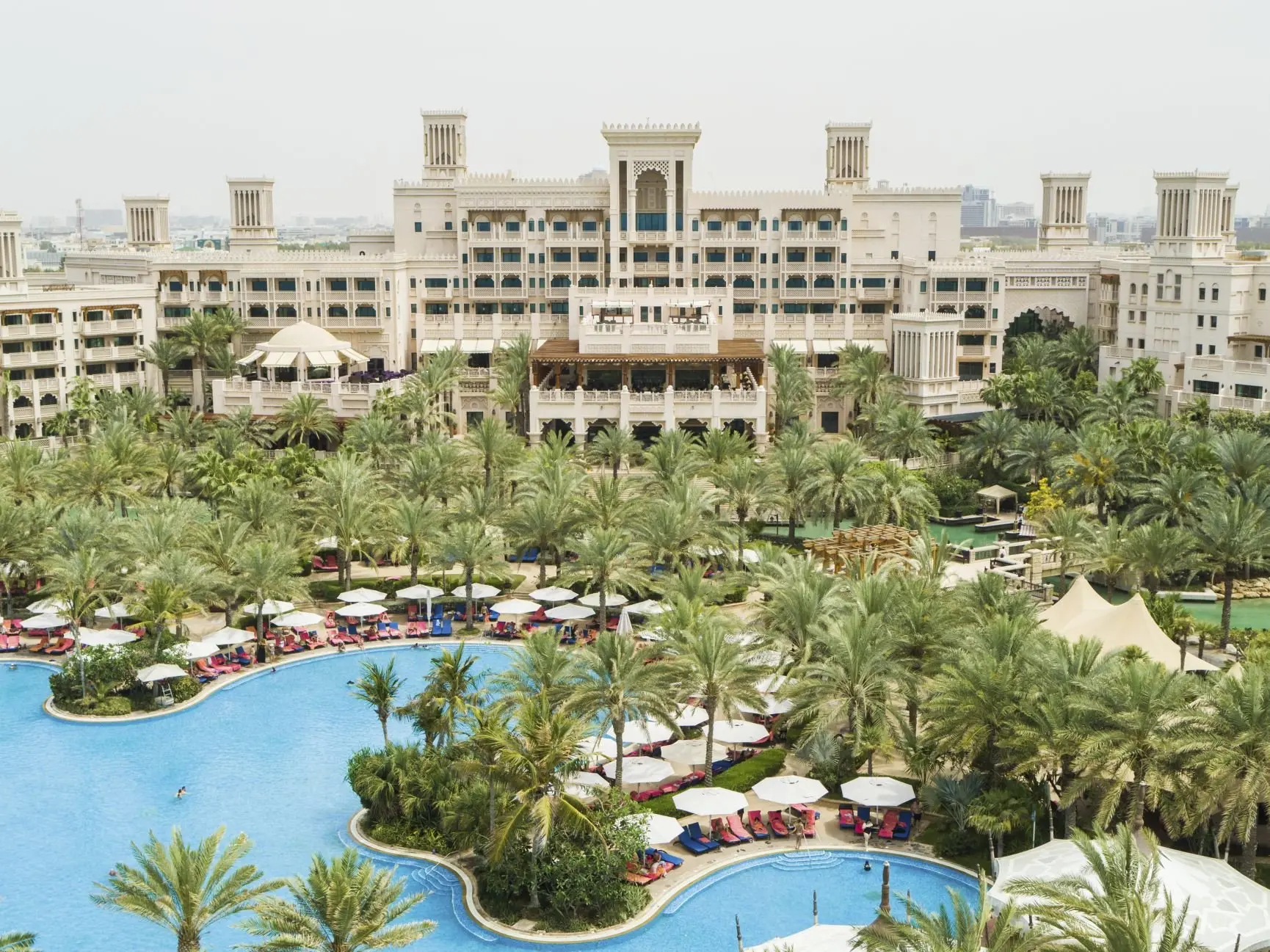 Jumeirah Al Qasr - Main Pool - Aerial - Drone