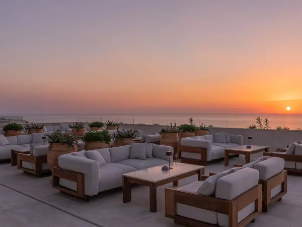 Chroma Lounge Bar - New Terrace at Sunset