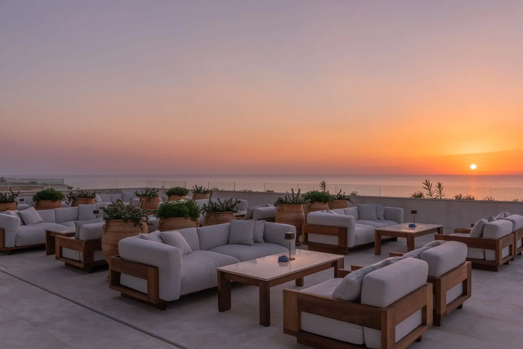 Chroma Lounge Bar - New Terrace at Sunset