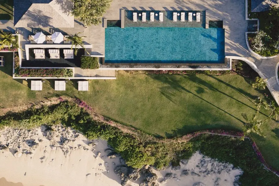Raffles Bali_Main Pool Aerial