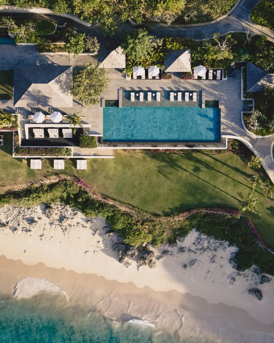 Raffles Bali_Main Pool Aerial