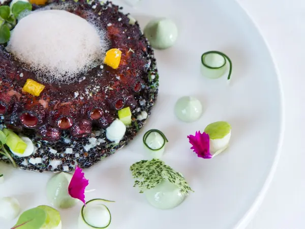 small_The Singular Gastronomy octopus on quinoa remoulade