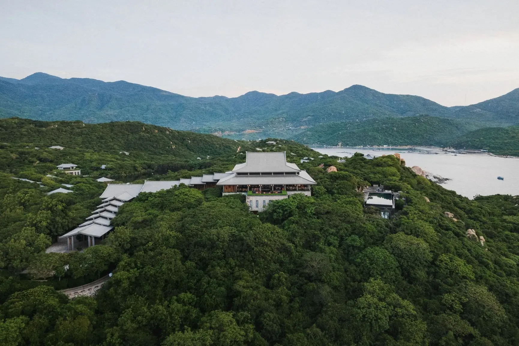 Amanoi, Vietnam - Aerial, Central Pavilion _38060