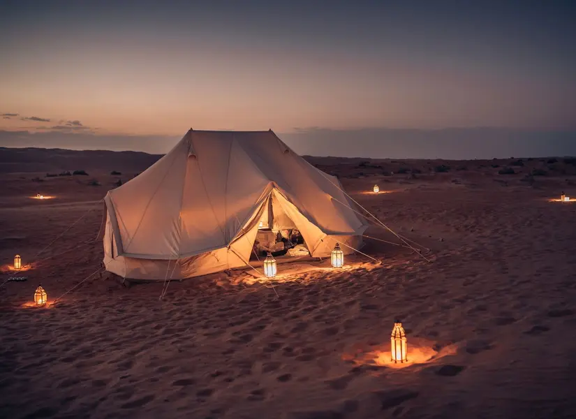 Canvas-Club-Tent-Sunset