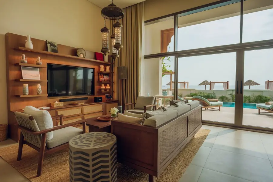 Naama Beach Villas & Spa - One bedroom beach pool villa - living room 2