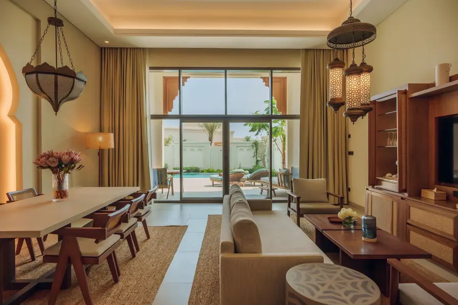 Naama Beach Villas & Spa - Two bedroom pool villa - living room