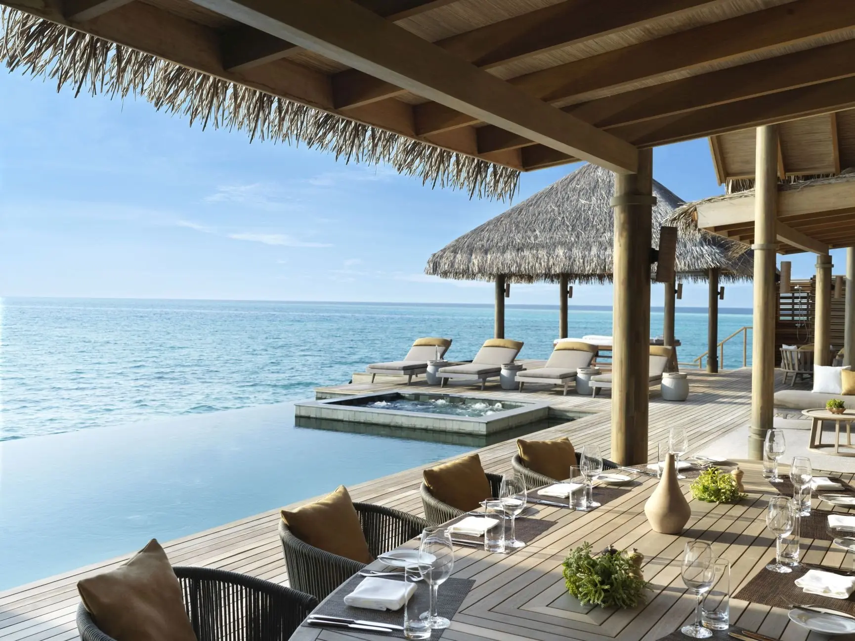 5. Vakkaru Overwater Residence - Terrace Dining Table