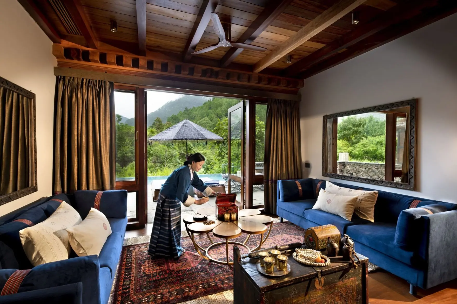 Bhutan-Punakha-River-Lodge-Family-Suite-Shared-Lounge_1