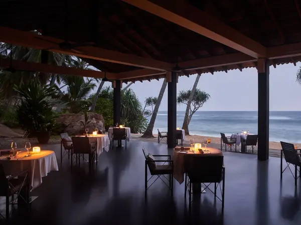 Amanwella, Sri Lanka - Beach dining, evening.tif