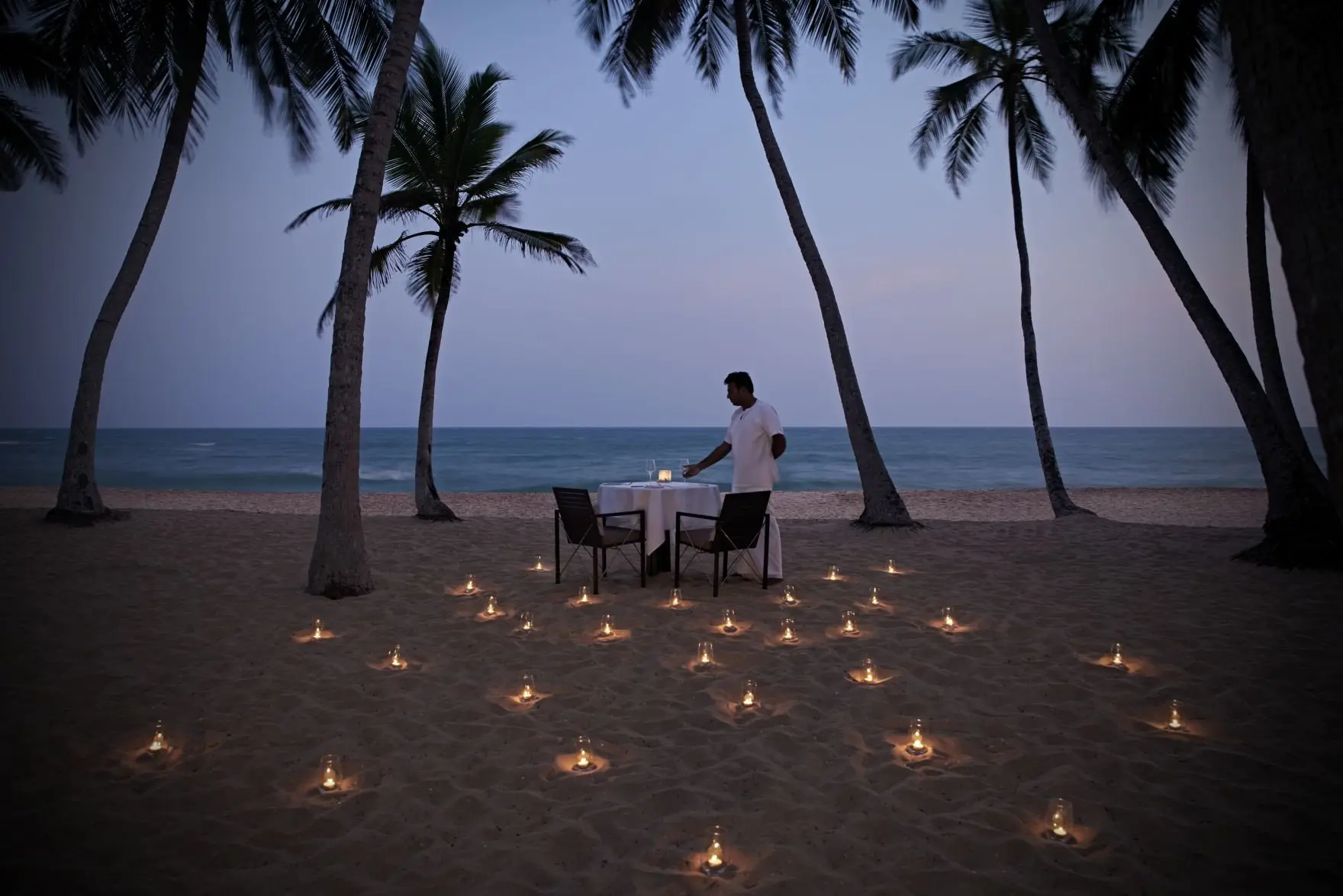 Amanwella, Sri Lanka - Private Dining, Evening on the Beach