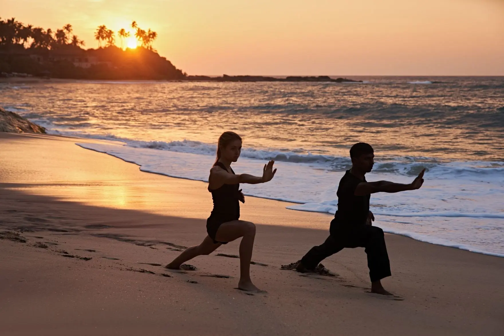 Amanwella, Sri Lanka - Wellness, Tai Chi on the Beach
