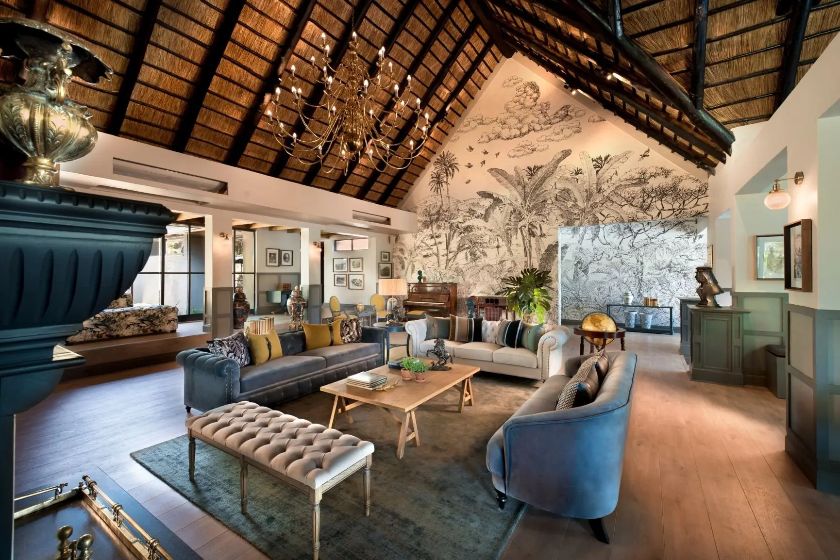 Anantara Stanley & Livingstone Victoria Falls Hotel Guest Lounge