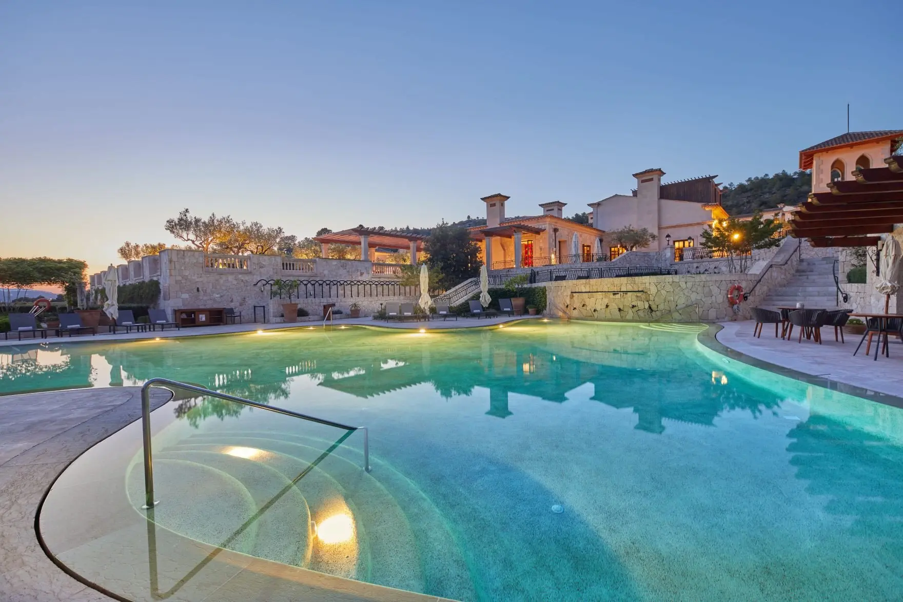 CVGH Pool by Night