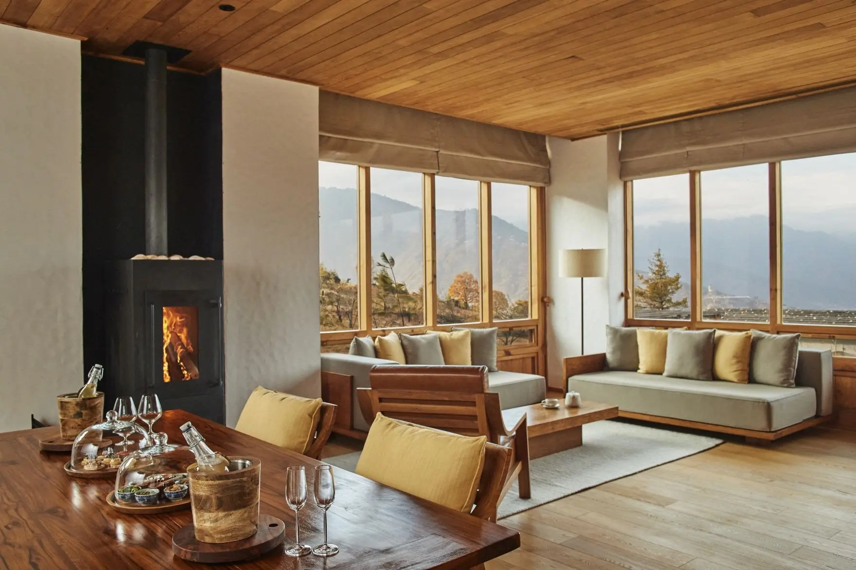 One-Bedroom Villa Living Room Thimphu