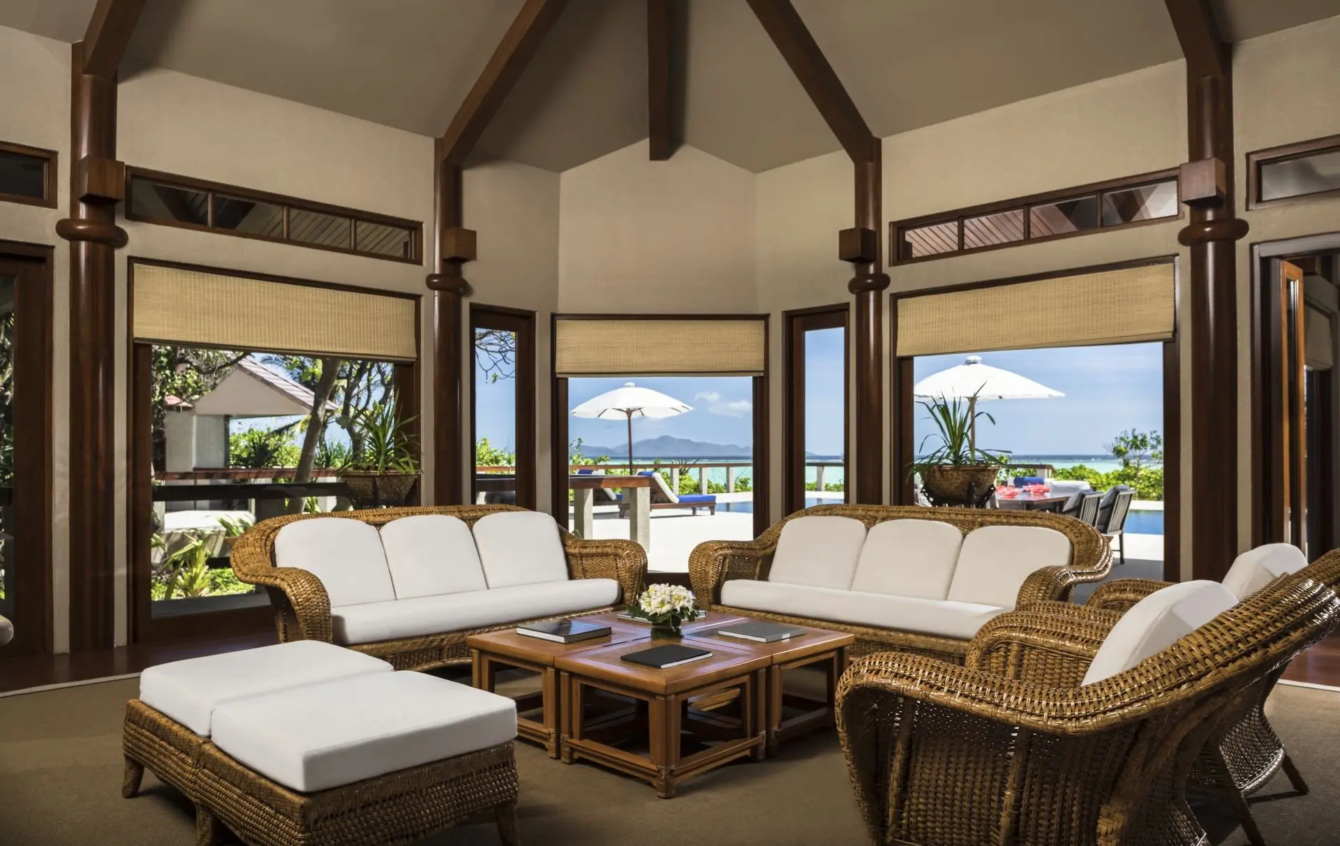 Amanpulo, Philippines – Accommodation, Four-Bedroom Lagoon Villa (Villa 1), Living Pavilion_13845