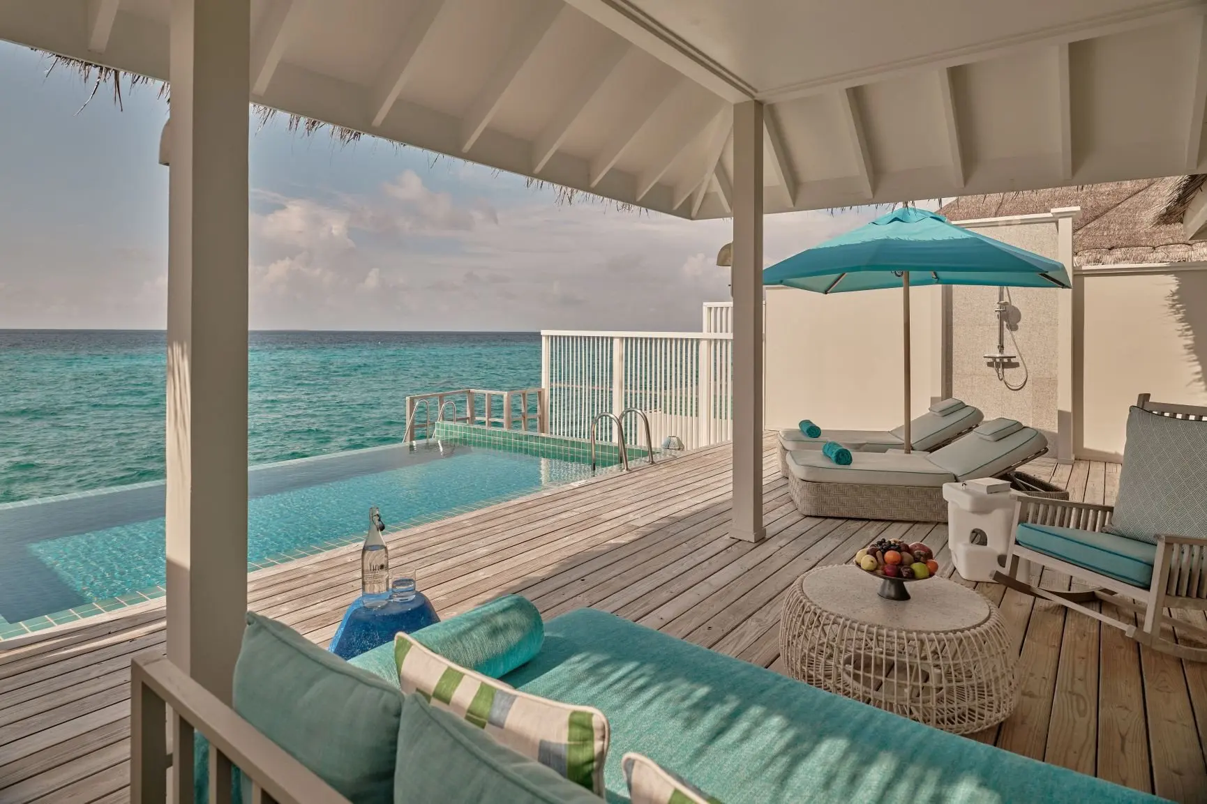 Seaside Finolhu_Ocean Pool Villa Terrace& Pool Area