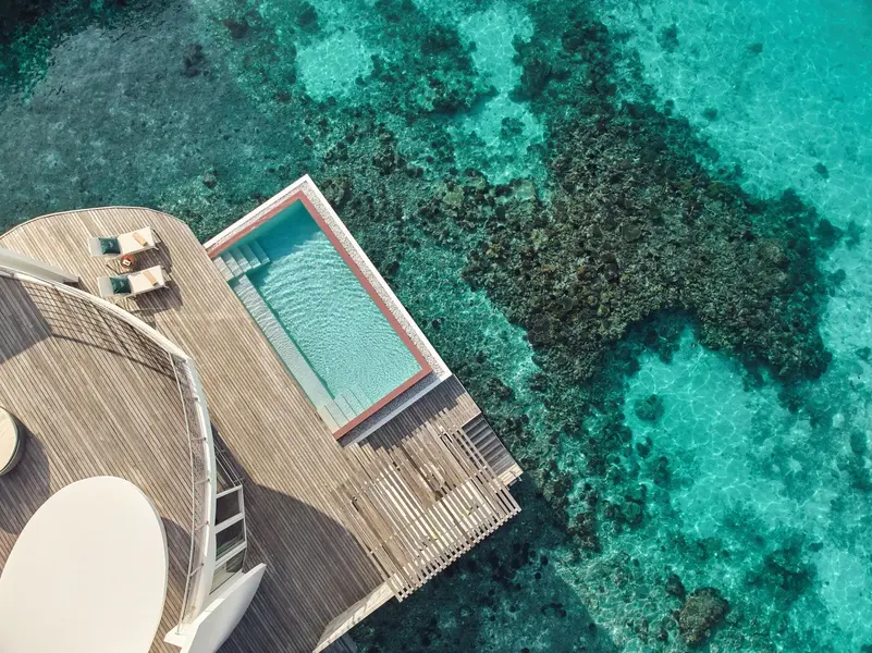 High_resolution_300dpi-Jumeirah Maldives - Sunset Water Villa - Aerial View