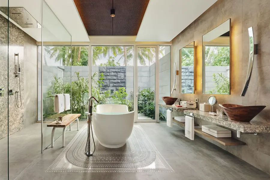 High_resolution_300dpi-Jumeirah Maldives - Beach Villa with Pool - Bathroom