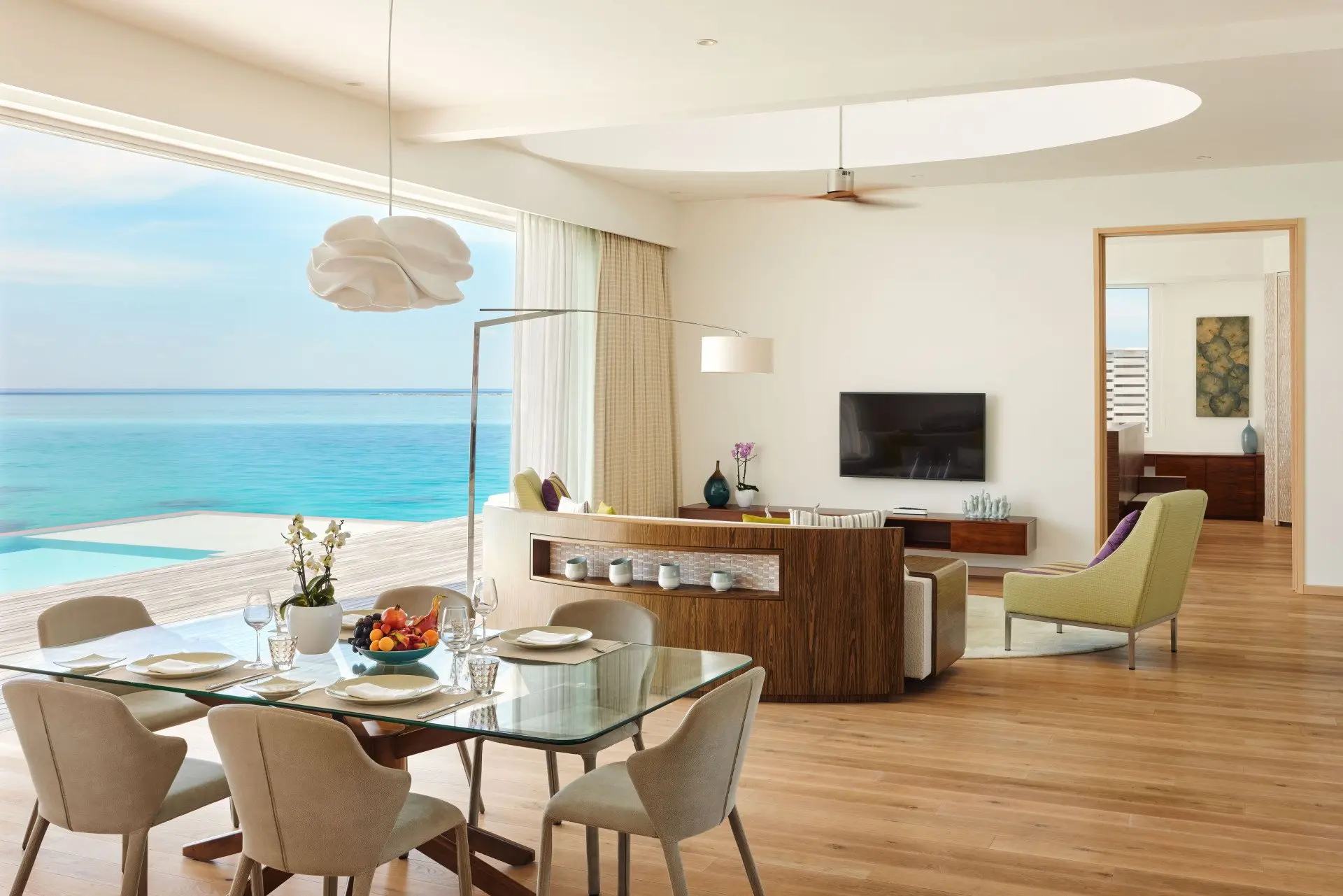 High_resolution_300dpi-Jumeirah Maldives - Two Bedroom Water Residence - Living Area