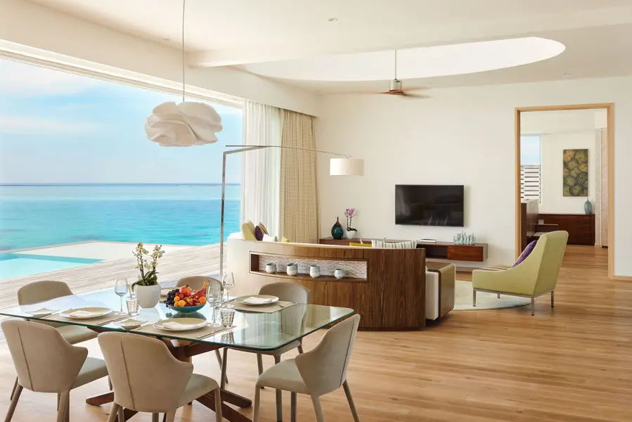 High_resolution_300dpi-Jumeirah Maldives - Two Bedroom Water Residence - Living Area