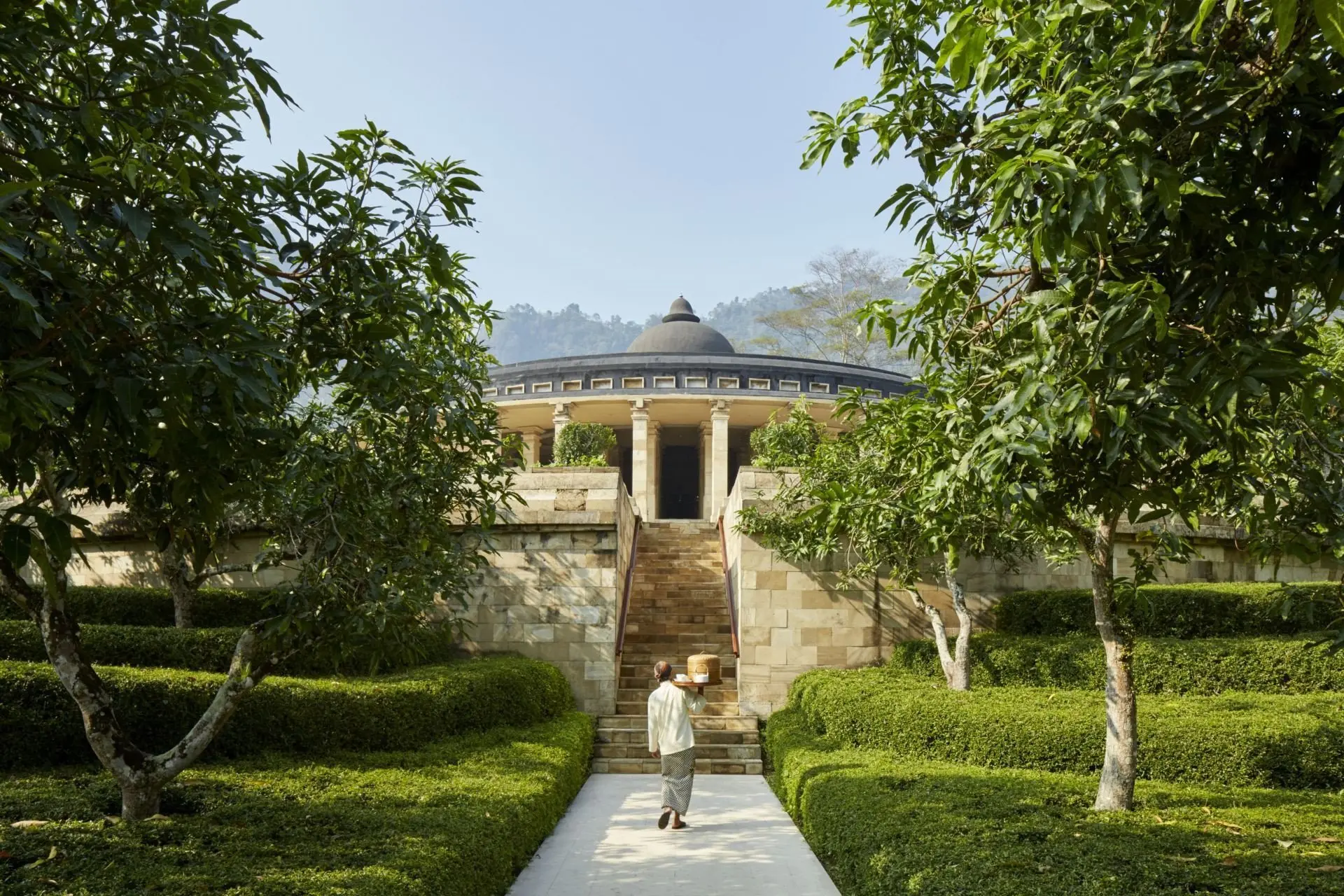 Amanjiwo, Indonesia - Room-service Walkway_11233