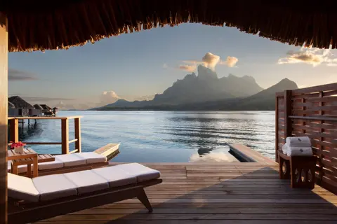One-Bedroom Mountain-View Overwater Bungalow Suite with Plunge Pool