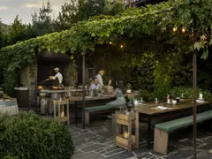 Garden Barbecue with model