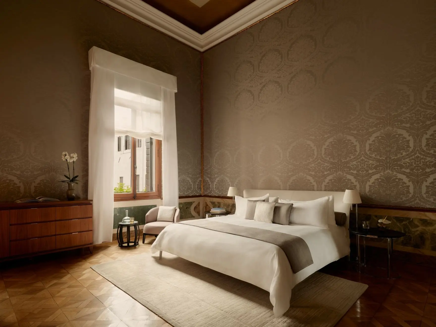 Aman Venice, Italy - Accommodation, Maddalena Stanza Canal Grande, Bedroom