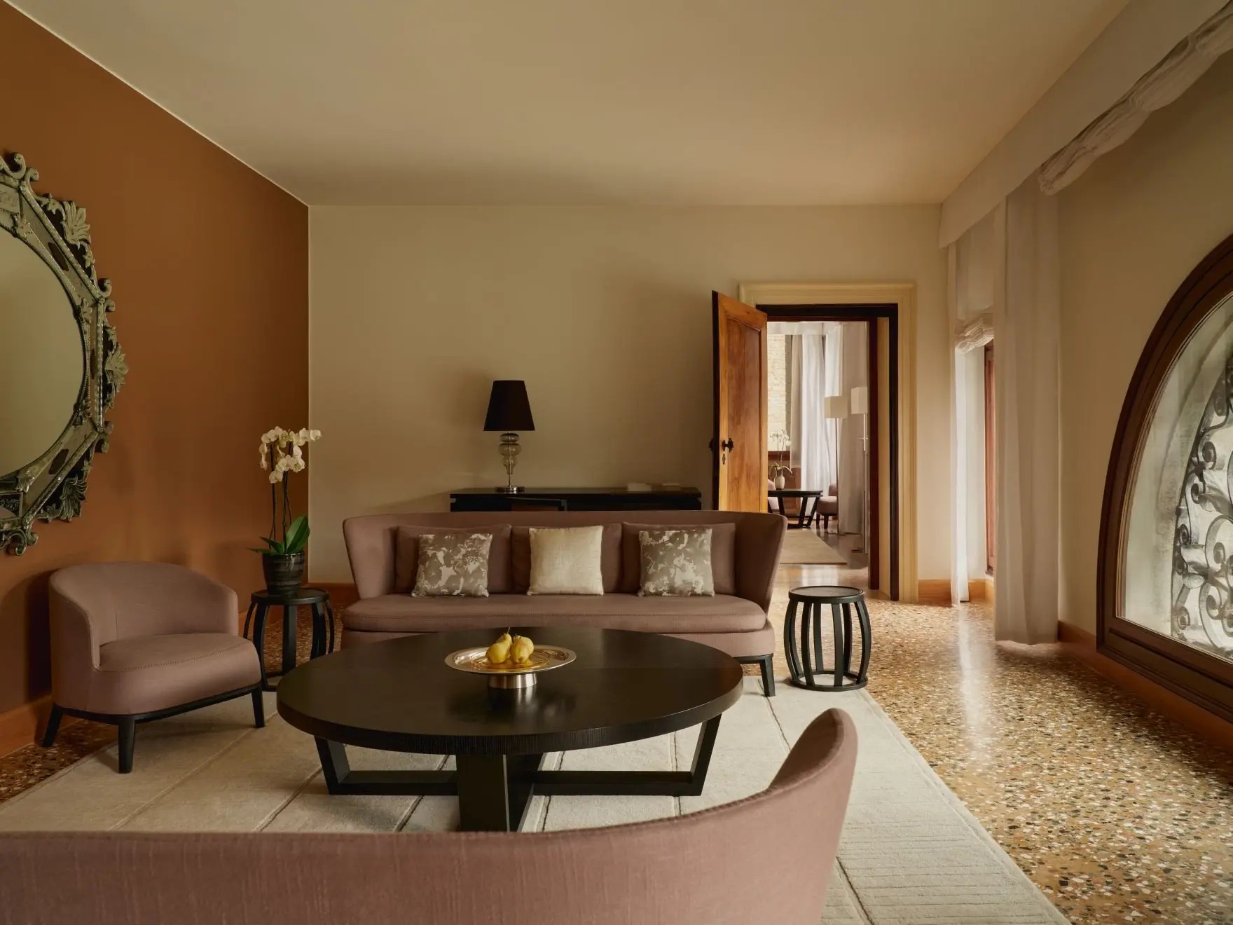 Aman Venice, Italy - Accommodation, Grand Canal Suite, Living Area_40260