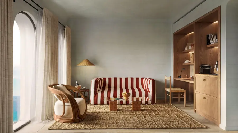 Zannier Île de Bendor - Delos Harbour Suite - Living Room - © Zannier Hotels